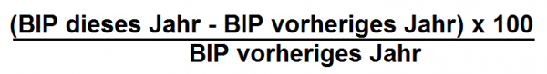 Formel für das nominelle BIP-Wachstum